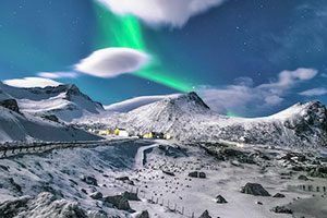 A Snowy Mountain Village